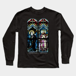 Holy Patrons of Benedictine Oblates: Saint Frances of Rome and Saint Henry II, King Long Sleeve T-Shirt